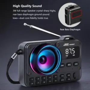 Portable Black FM Radio Bluetooth Speaker 12 Sa352aa34400f4c4493a8a77996516406w 1