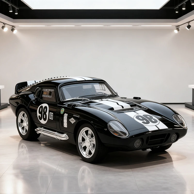 Blue Mustang Shelby Cobra Die-Cast Model 6 Blue Mustang Shelby Cobra Die-Cast Model - Image 6