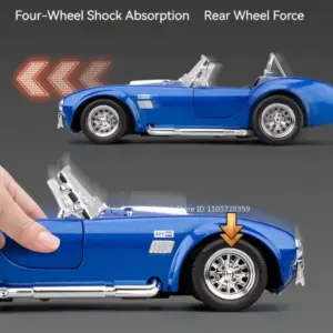 Shelby Cobra 1:24 Scale Diecast Model Car 13 Sa3689439e24f4540bc15b5793c6407e8y