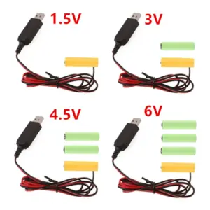 USB Battery Eliminator Cable for Toys and LED Displays