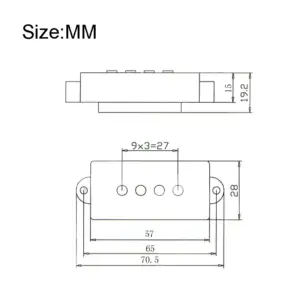 Open-Type 4-String Precision P Bass Pickup 10 Sa374c74e03b048bd8e6ef3bffde92e56Z