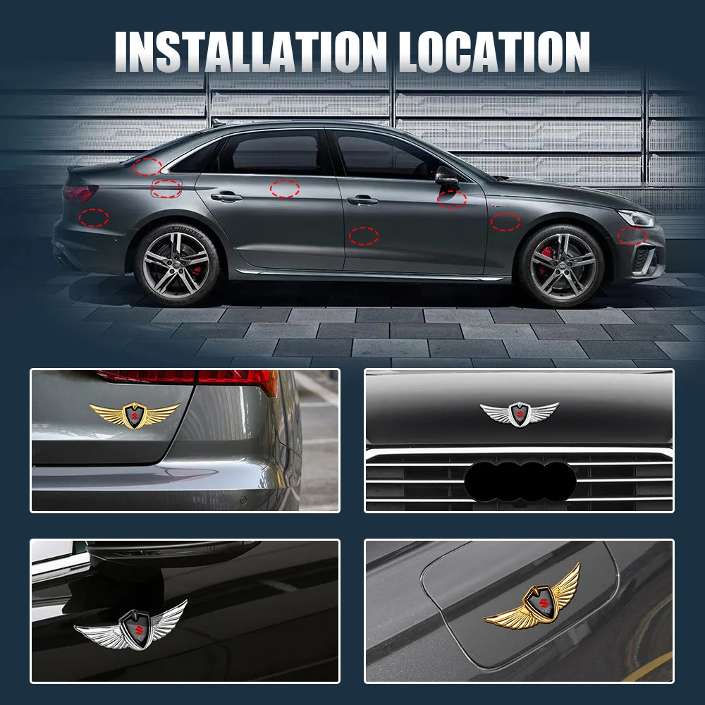 Suzuki 3D Metal Wings Emblem for Cars 3 Suzuki 3D Metal Wings Emblem for Cars - Image 3