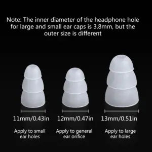 Triple Flange Ear Tips for In-Ear Headphones 14 Sa3c8f2f3b36040278495a71e26124970w