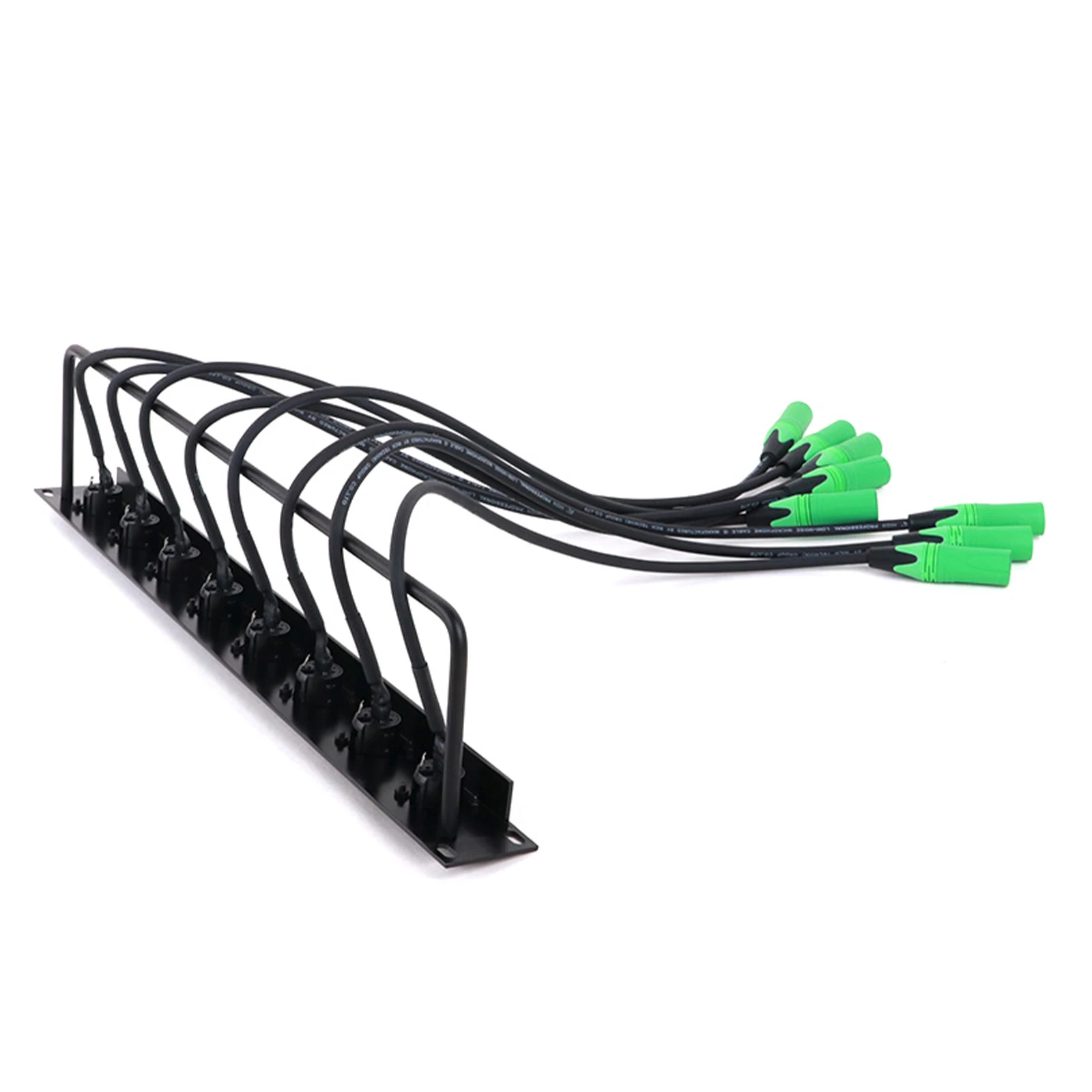 Professional 1U XLR Patch Panel with 8 Male Connectors 6 Professional 1U XLR Patch Panel with 8 Male Connectors - Image 6