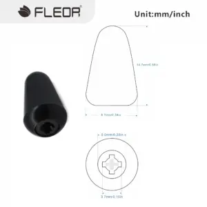 Black Guitar Control Knob Set for Stratocaster 11 Sa3e47f22e840453a8fae3d052ecaa3611