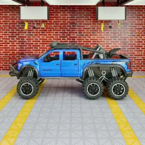 Vibrant Blue 1/24 Diecast Off-Road Pickup Truck 16 Sa4005a1024c04c8996283917265468fbW