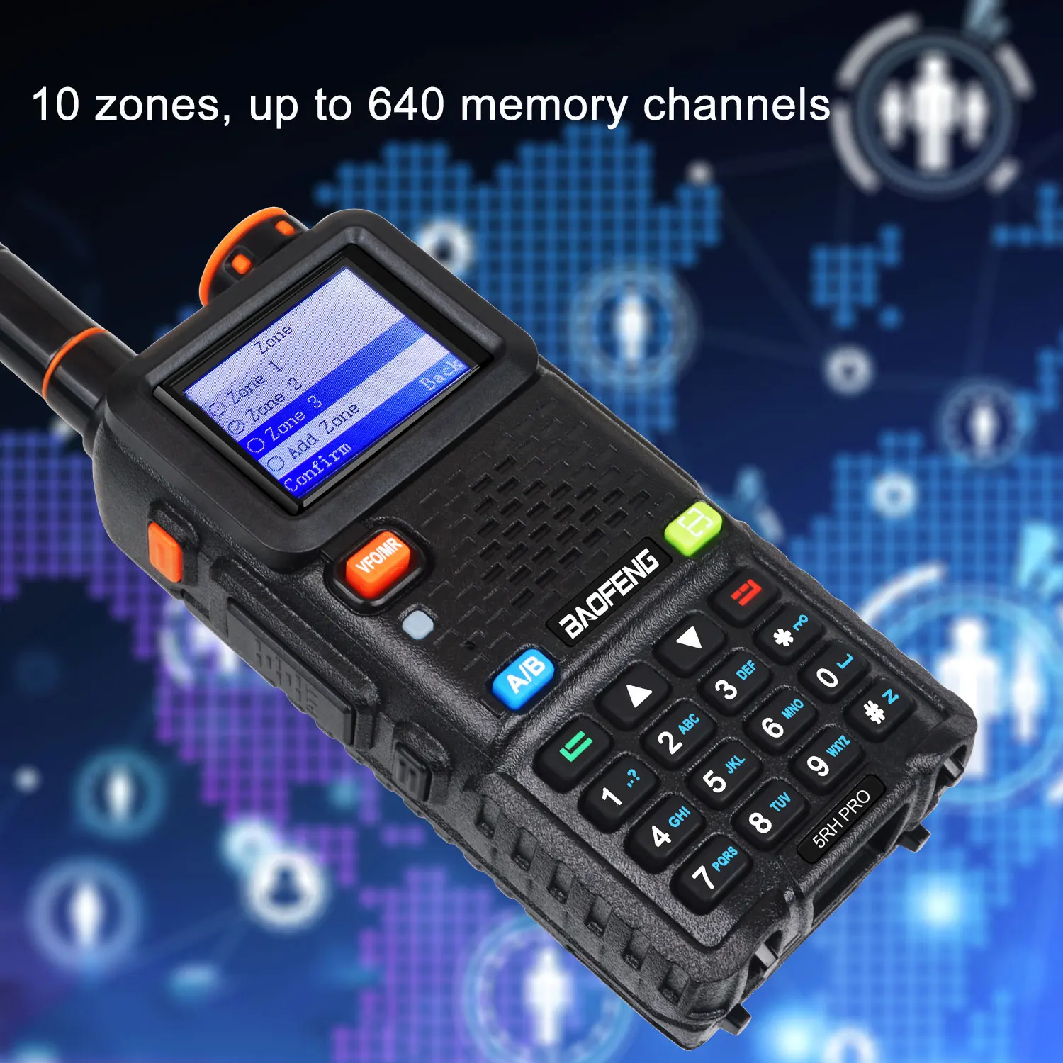 Baofeng 5RH PRO Dual-Band Radio with GPS 2 Baofeng 5RH PRO Dual-Band Radio with GPS - Image 2