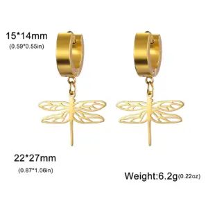 Stainless Steel Gold Dragonfly Earrings for Women 19 Sa433a5f879bc437cadebd74d59482afaN