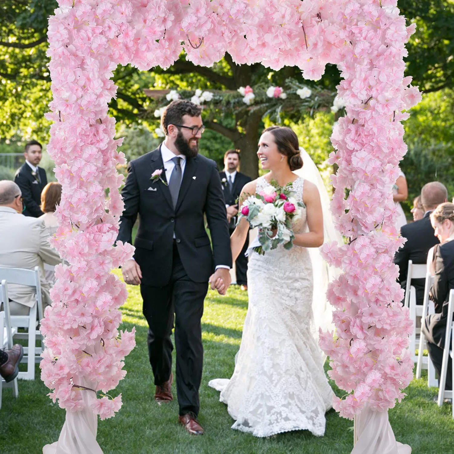 Cherry Blossom Sakura Garland 175cm with 144 Silk Flowers 6 Cherry Blossom Sakura Garland 175cm with 144 Silk Flowers - Image 6