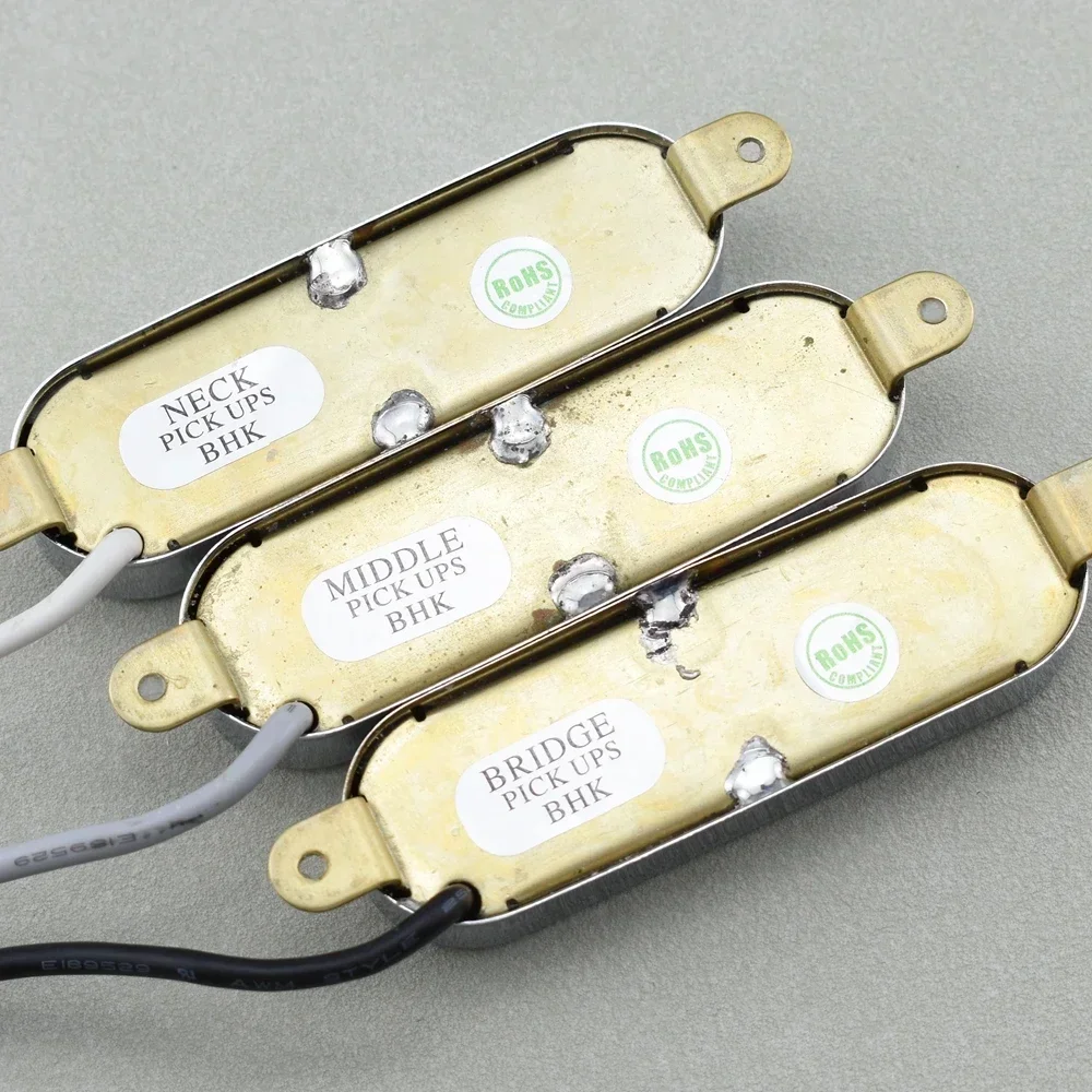 Chrome Tri-Sonic Bass Pickups Set for Electric Bass 5 Chrome Tri-Sonic Bass Pickups Set for Electric Bass - Image 5
