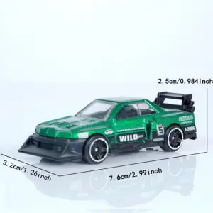 Vibrant Green 1:64 Die-Cast Race Car Model 11 Sa4678d2ad91b4e2180aa91a094b5f2ca1
