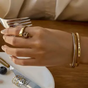 Two-Tone Geometric Stainless Steel Unisex Ring 12 Sa46bfbe20dd141f188b3223d67191937t