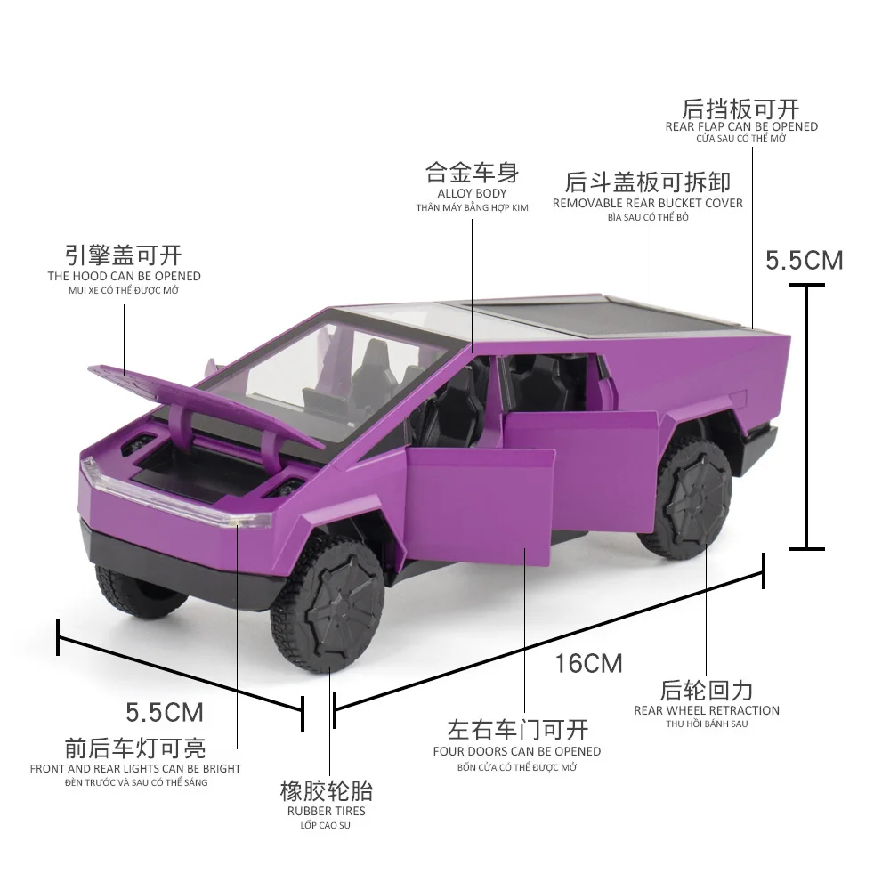 Futuristic 1:32 Scale Diecast Pickup Model 5 Futuristic 1:32 Scale Diecast Pickup Model - Image 5