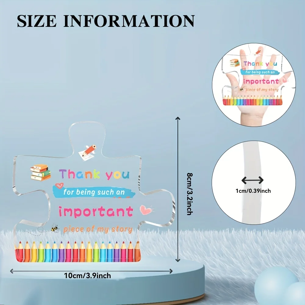 Vibrant Teacher Appreciation Acrylic Decor 3 Vibrant Teacher Appreciation Acrylic Decor - Image 3