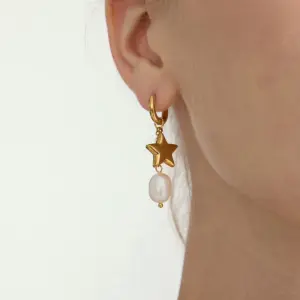 Stainless Steel Star Pearl Earrings 8 Sa492dfeb6c134ed1bec186c1f577495e3