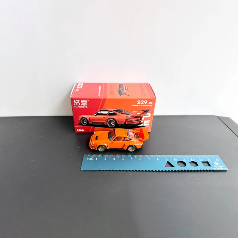 Vibrant Orange Porsche 911 Diecast Model 1:64 Scale 4 Vibrant Orange Porsche 911 Diecast Model 1:64 Scale - Image 4