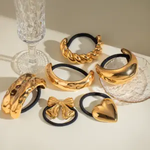 Gold Stainless Steel Hair Accessories Set 14 Sa4ae6374d59c493db15150bc4ef8b8b5f