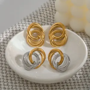 Bold Gold Stainless Steel Earrings for Women 12 Sa4dc97bf2ca54f70a2d8abdabdec7f2al