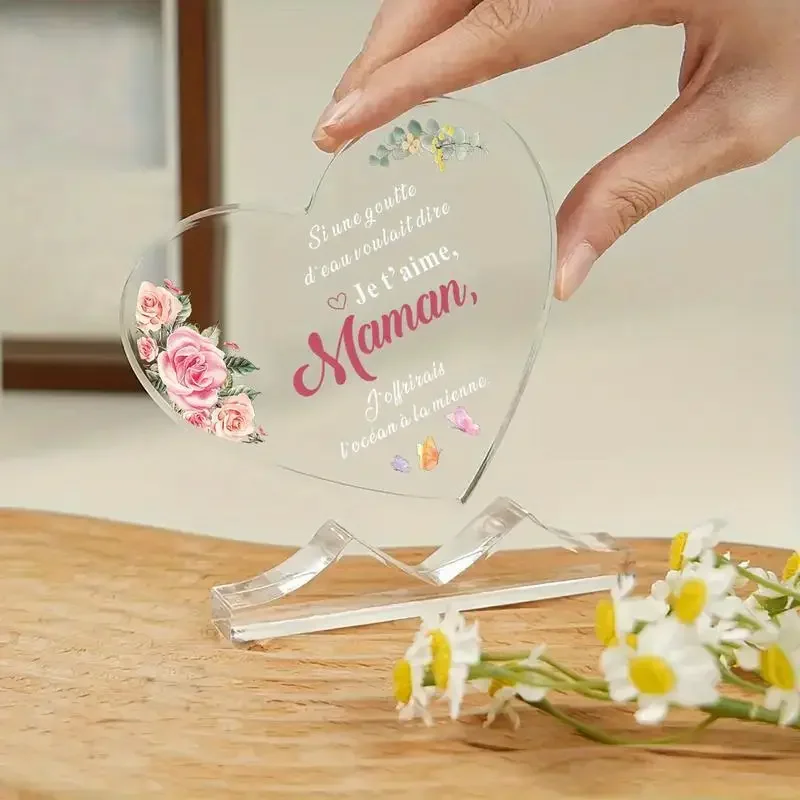 Heart-Shaped Acrylic Mother’s Day Plaque 5 Heart-Shaped Acrylic Mother’s Day Plaque - Image 5