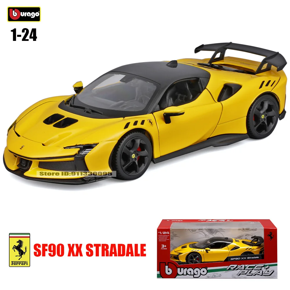 Ferrari SF90 XX Stradale Diecast Model 1:24 Scale 8 Ferrari SF90 XX Stradale Diecast Model 1:24 Scale - Image 8