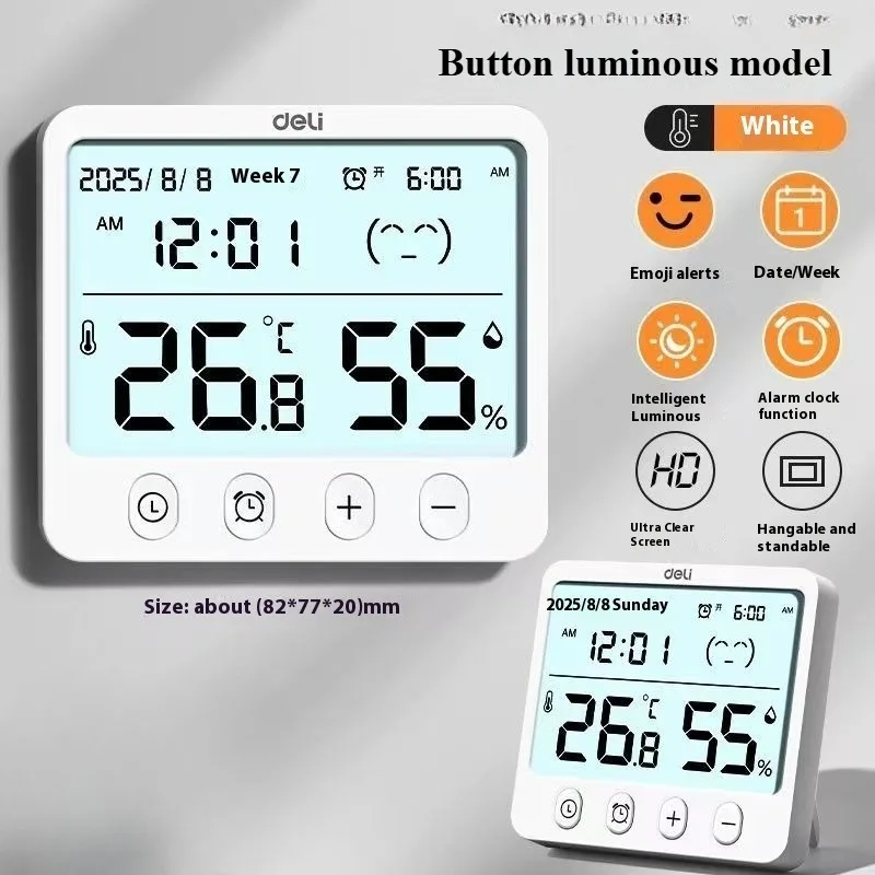 Xiaomi Multifunction Thermometer Hygrometer in White 7 Xiaomi Multifunction Thermometer Hygrometer in White - Image 7