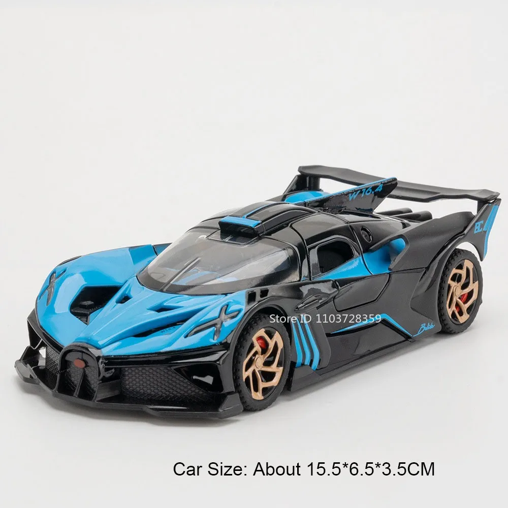 1:32 Diecast Bolide Model Car in Blue 10 1:32 Diecast Bolide Model Car in Blue - Image 10