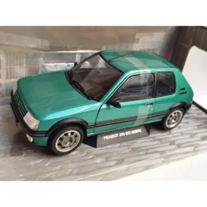 Green Peugeot 205 GTI Die-Cast Model 1:18 Scale