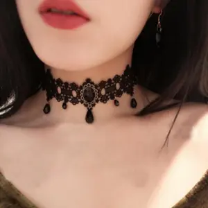 Gothic Lace Choker Necklace for Women 17 Sa52750111f5640f6ad781ecaacbec958U