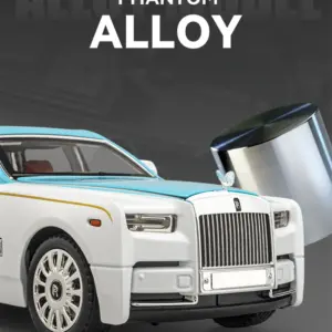 Elegant 1:18 White Rolls-Royce Phantom Model 11 Sa536be99b2744c1bb72bd78b0de44c37G