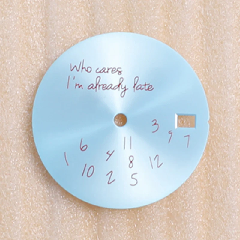 28.5mm Custom Brass Watch Dial for NH35/NH36 7 28.5mm Custom Brass Watch Dial for NH35/NH36 - Image 7