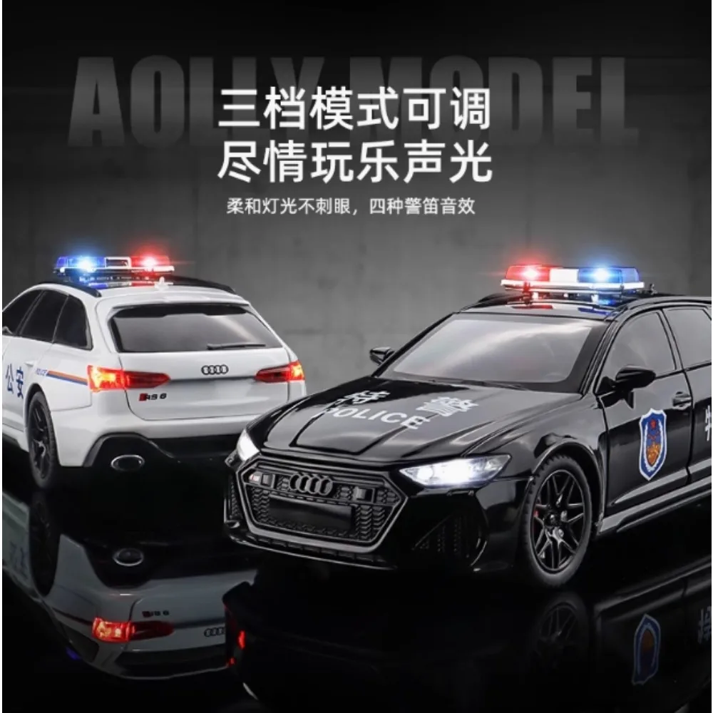 1:24 Audi RS6 Police Model Car 4 1:24 Audi RS6 Police Model Car - Image 4