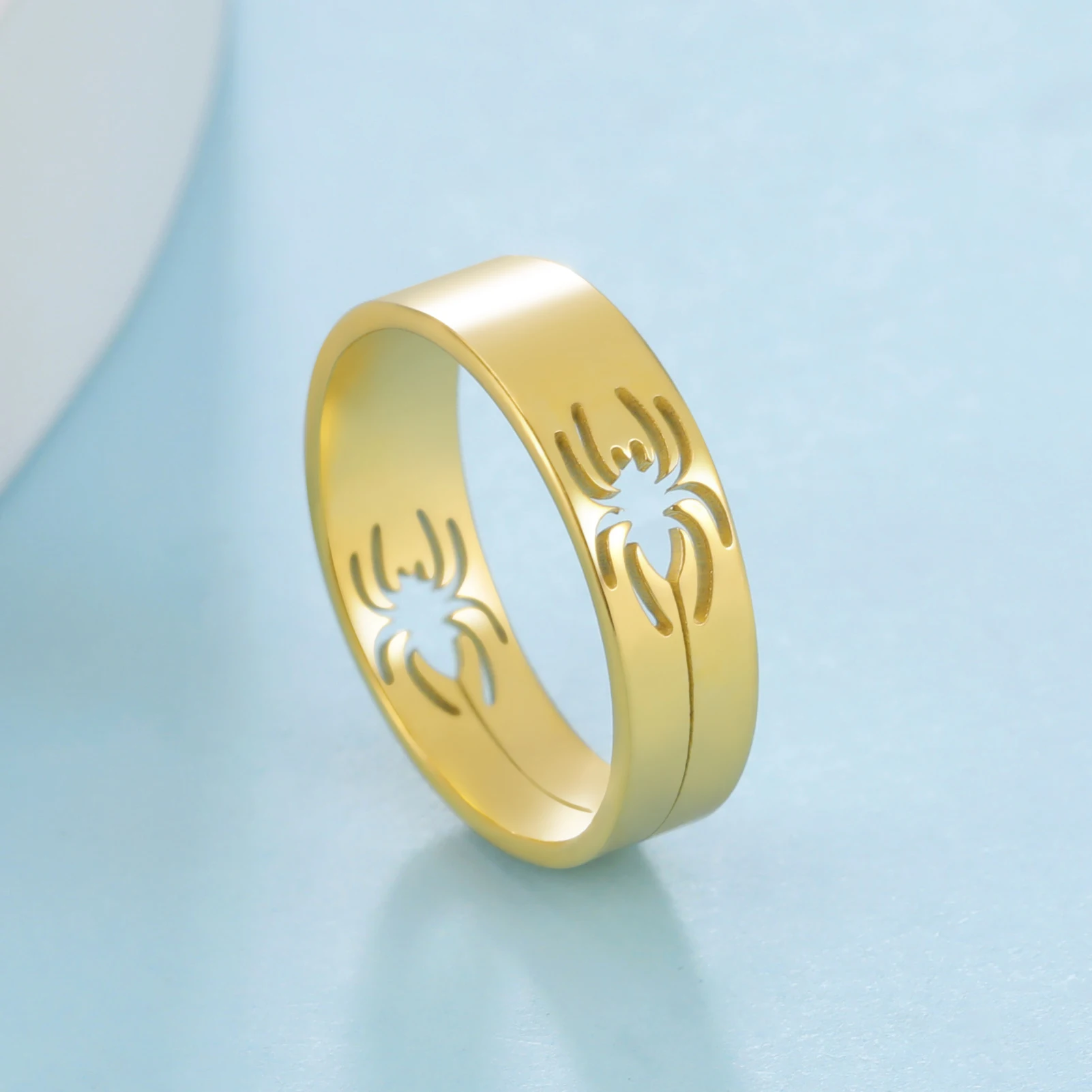 Stainless Steel Geometric Spider Ring 5 Stainless Steel Geometric Spider Ring - Image 5