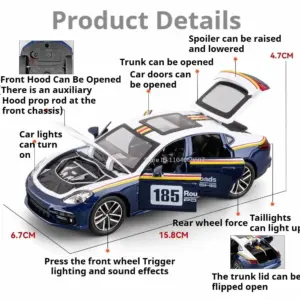 1:32 Scale Sports Car Model with Lights 11 Sa5571def754f4ed5bb2ccdba1badbbb2j