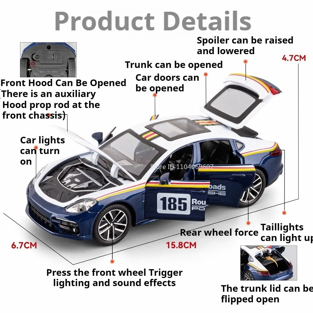1:32 Scale Sports Car Model with Lights 2 1:32 Scale Sports Car Model with Lights - Image 2