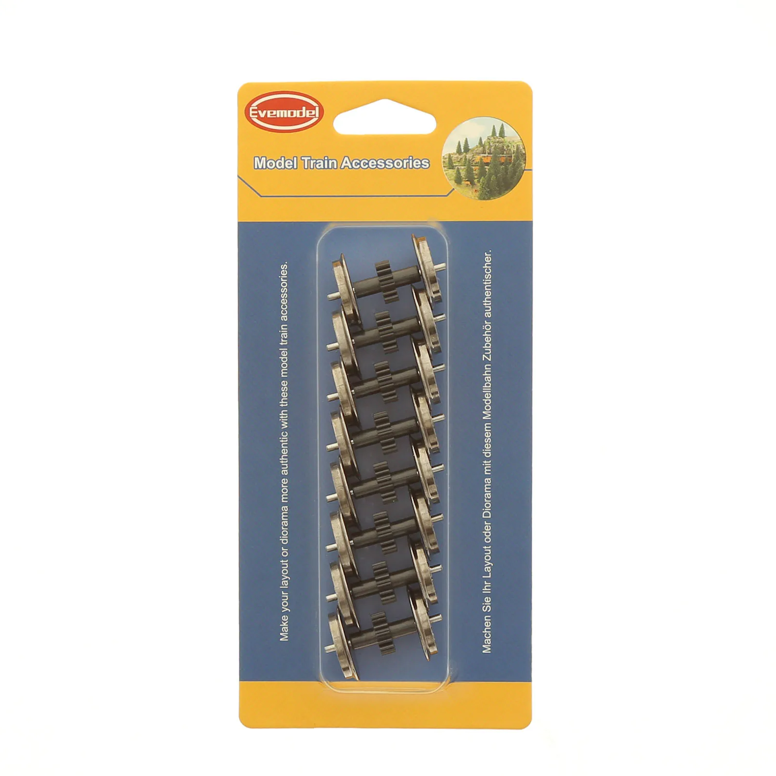 HO Scale DC Wheel Sets 8-Pack with Gear Drive 6 HO Scale DC Wheel Sets 8-Pack with Gear Drive - Image 6