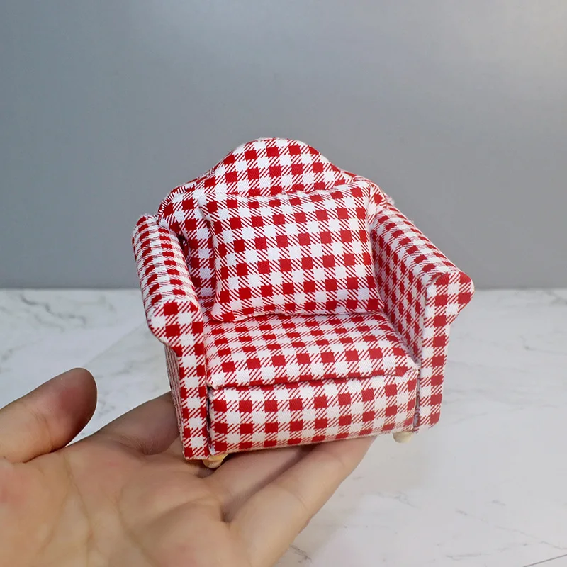 Miniature Dollhouse Armchair Set in 1:12 Scale 3 Miniature Dollhouse Armchair Set in 1:12 Scale - Image 3
