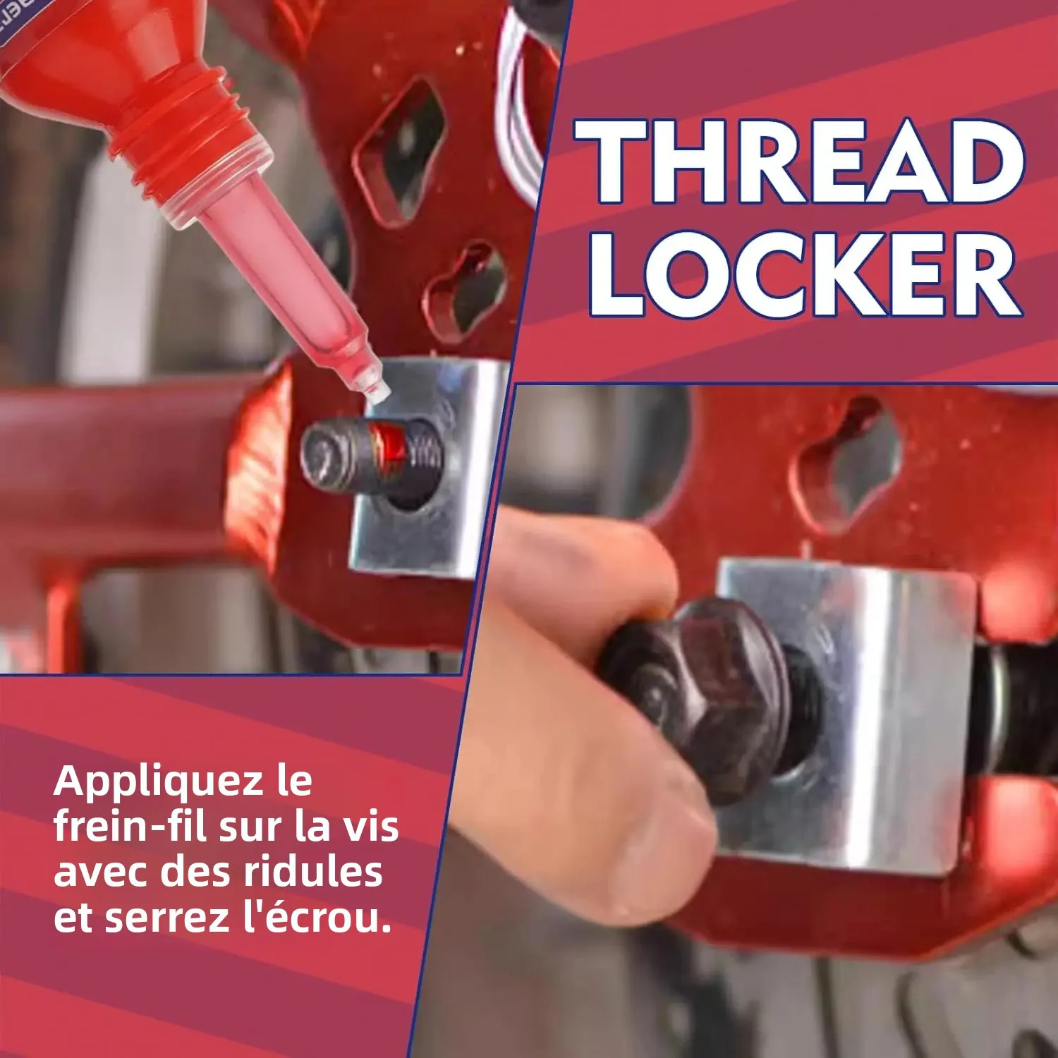 High-Strength Red Threadlocker Adhesive 10ml 2 High-Strength Red Threadlocker Adhesive 10ml - Image 2