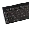 Black Transparent PC Backlit Keycaps Set for Logitech