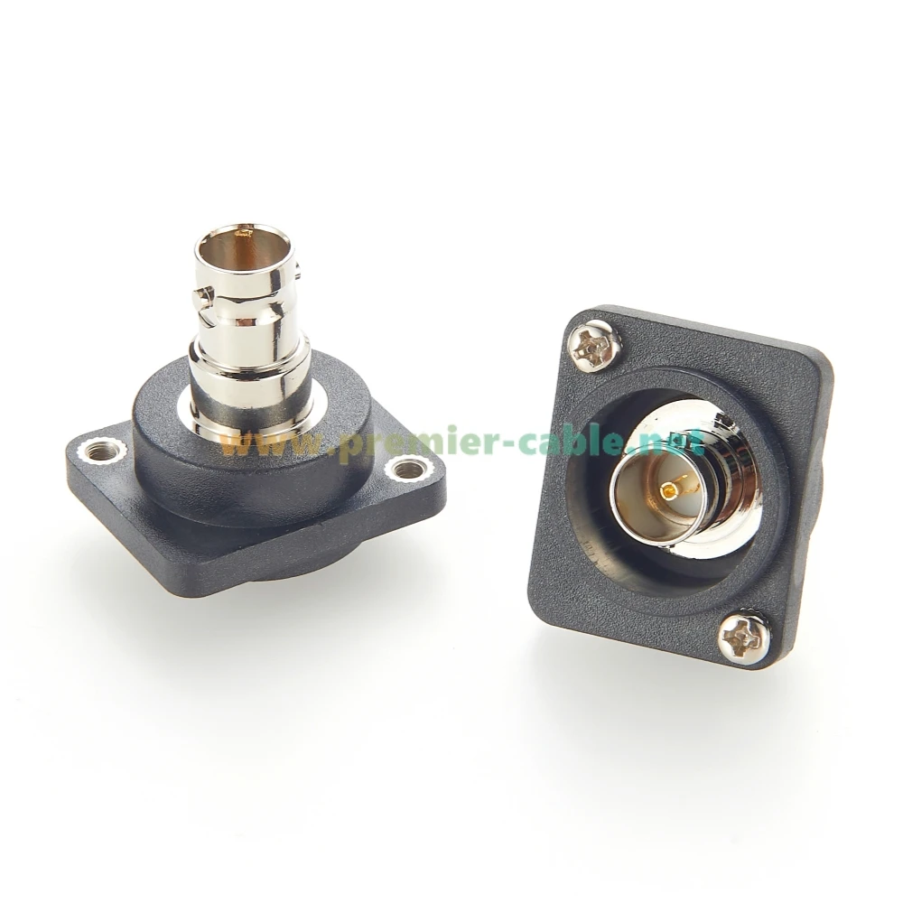 Black D-Type BNC Female-to-Female Connector 3 Black D-Type BNC Female-to-Female Connector - Image 3