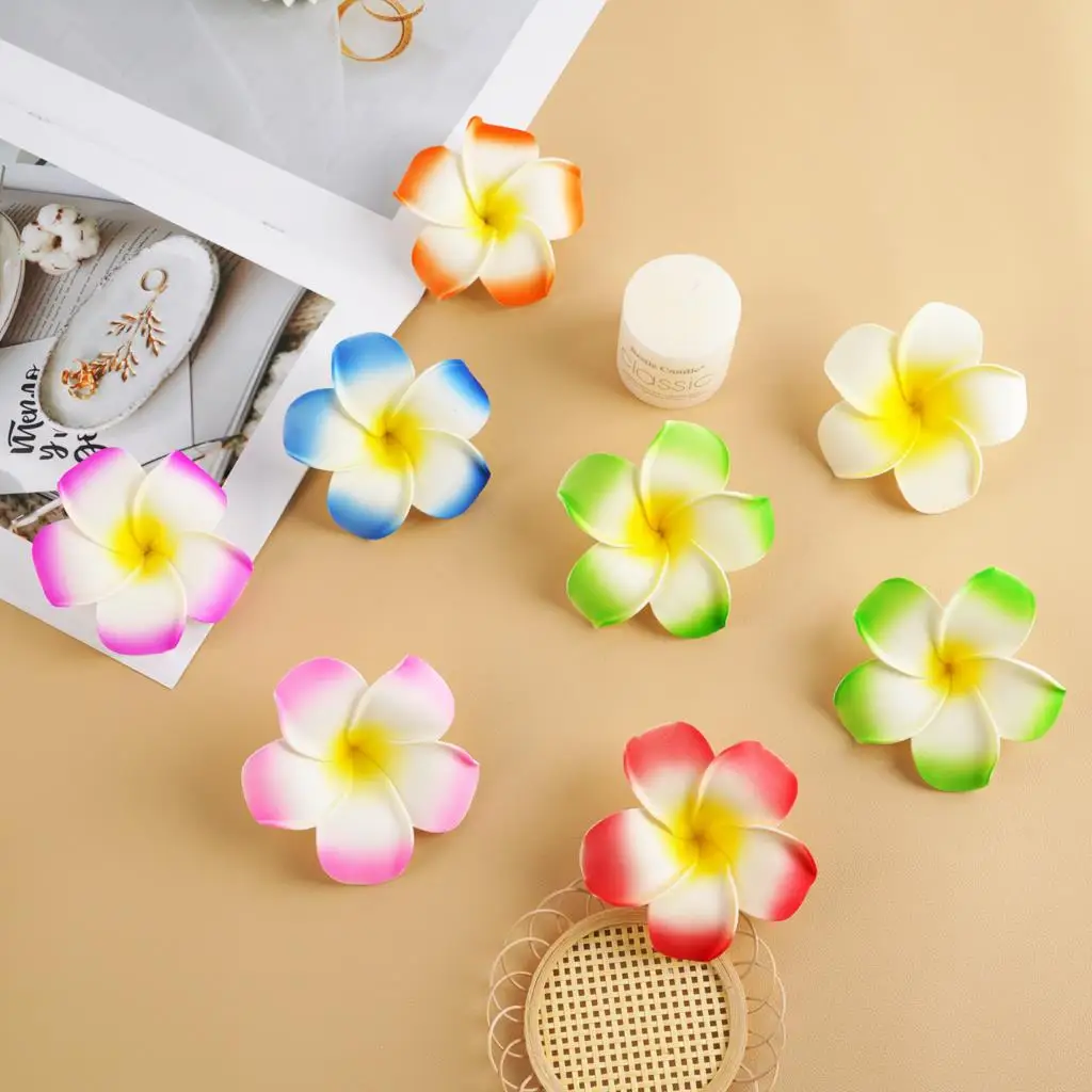 Vibrant Foam Artificial Plumeria Flowers Set 5 Vibrant Foam Artificial Plumeria Flowers Set - Image 5