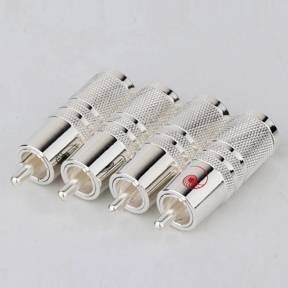 Premium Silver RCA Plugs for High-Fidelity Audio 6 Premium Silver RCA Plugs for High-Fidelity Audio - Image 6