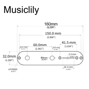 Squier Tele Control Plate Steel Black/Chrome 8 Sa5cc47f503ee491a9322fc14372f2abeS