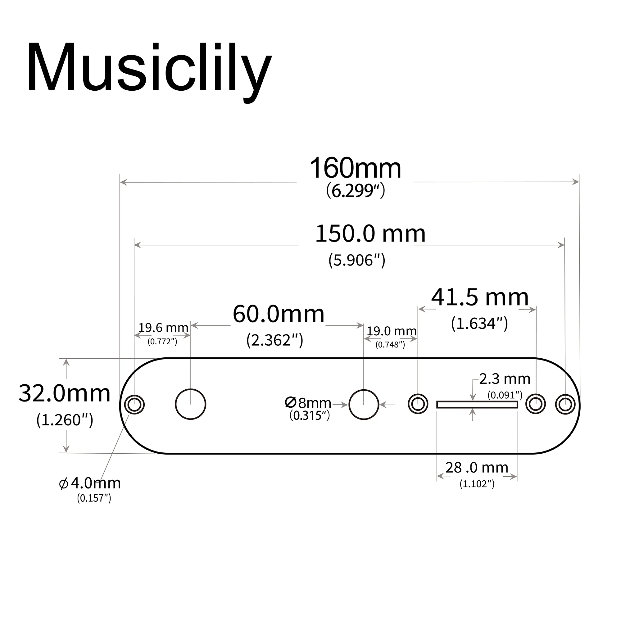 Squier Tele Control Plate Steel Black/Chrome 2 Squier Tele Control Plate Steel Black/Chrome - Image 2