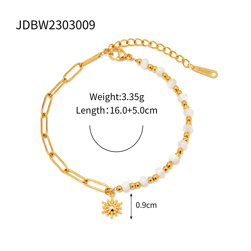 Stainless Steel Gold-Tone Women's Bracelet 7 Stainless Steel Gold-Tone Women's Bracelet - Image 7