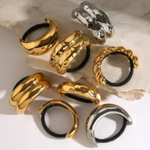 Gold Stainless Steel Hair Accessories Set 15 Sa60fd514b0324f768e5093f12ddb6bc0f