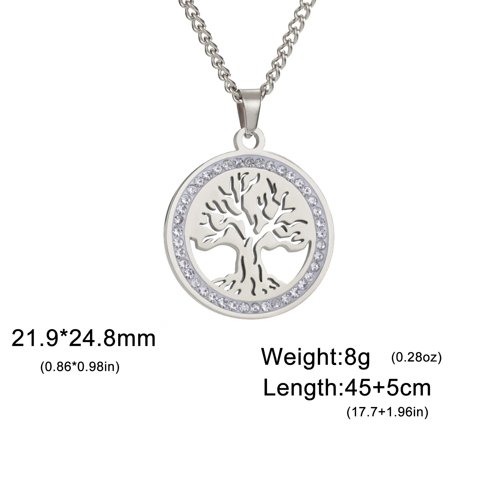 Stainless Steel Tree of Life Necklace for Women 9 Stainless Steel Tree of Life Necklace for Women - Image 9