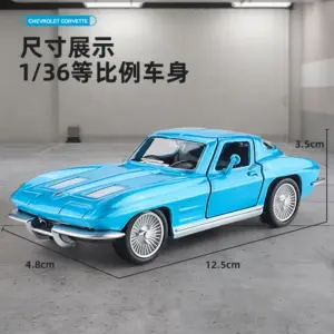 1963 Chevrolet Corvette 1:36 Diecast Model 11 Sa678da72fbf8499d9cec5191ab130180x