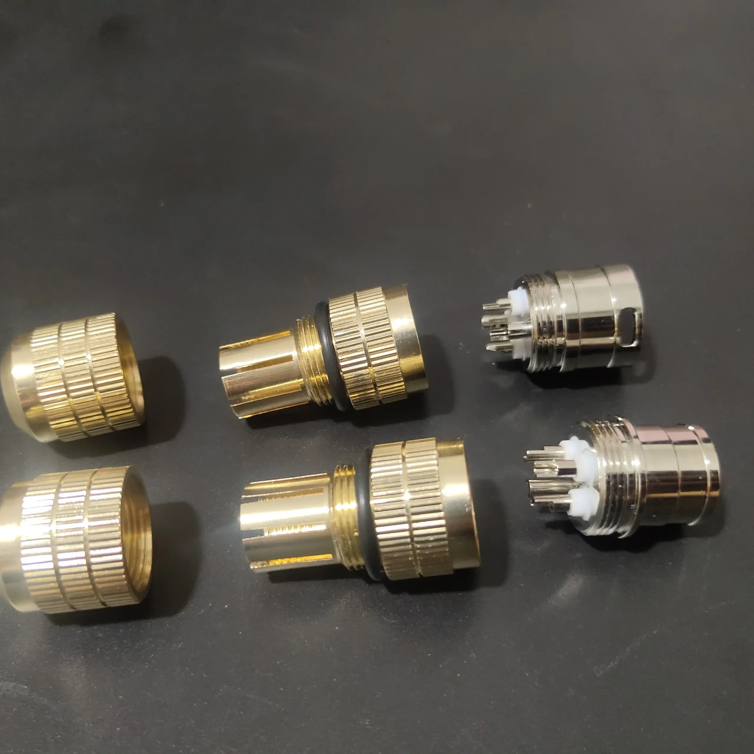 Rhodium Plated XLR Audio Connectors Set 6 Rhodium Plated XLR Audio Connectors Set - Image 6