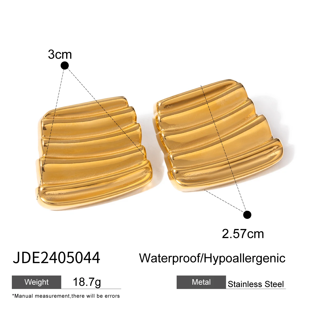 Luxury Gold-Stainless Steel Earrings Model JDE2312091 9 Luxury Gold-Stainless Steel Earrings Model JDE2312091 - Image 9