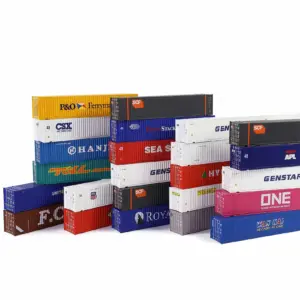 Vibrant 48-Foot Mini Shipping Containers for N Scale